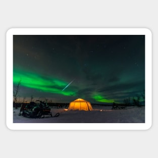 Geminids and the Northern Lights Sticker